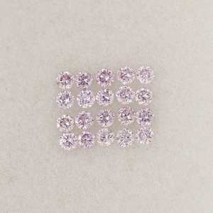 Diamante suelto de corte redondo de 1 mm a 3 mm, color púrpura intenso cultivado en laboratorio, para la fabricación de joyas, color elegante, pulido a mano en India. - Product Image 5