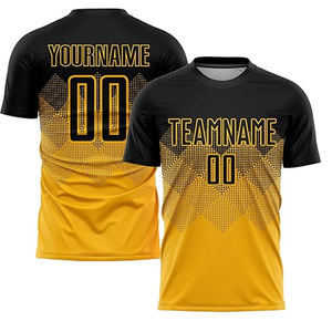 Conjunto de Uniforme de Fútbol OEM, Camiseta y Pantalones Cortos Personalizados, Impresos, Transpirables, de Poliéster, Kit de Equipo de Secado Rápido, Ropa Deportiva Sublimada - Product Image 3