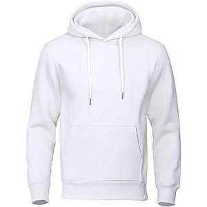Sweat-shirts à capuche pour hommes grandes tailles, pull-overs en molleton épais avec cordon de serrage, en coton, coupe oversize, vierges, personnalisables avec logo et taille - Product Image 4