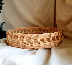 Bandeja de Servir de Ratán Hecha a Mano de Alta Calidad, Elegante y Natural para el Hogar y la Cocina, Bandeja de Almacenamiento, Ideal para Regalo - Product Image 2