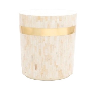 Recién lanzado 2024, artículos de Hotel, taburete con incrustaciones de hueso MDF, venta al por mayor, taburete moderno de buena calidad para sala de estar para dormitorio de SCI - Product Image 5