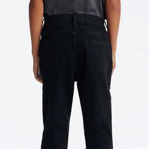High Quality Design Boys Solid Color Ripped Design Pants With <b>Denim</b> <b>Material</b> OEM Service Design For Bulk Buyers With Custom Logo - Product Image 6