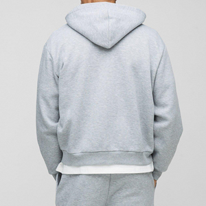 Sweat-shirt à capuche décontracté en coton French Terry pour homme, de haute qualité, avec fermeture éclair, sur mesure, vente en gros - Product Image 5