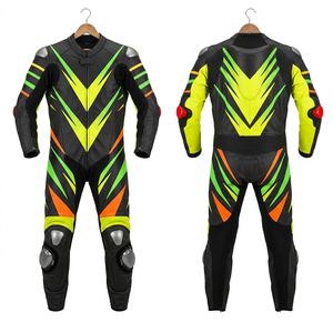 Traje de Motociclismo de Cuero de Alta Calidad, Talla Grande, Resistente al Viento y al Agua, con Protección CE, Personalizable, Proveedor OEM/ODM - Product Image 1