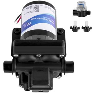 Pompa Spruzzatrice Acqua Dolce 12V 3 GPM con Pressostato 55 PSI, Autoadescante per Camper e Sistemi di Stoccaggio Indipendenti - Product Image 1
