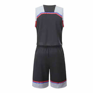 Conjunto de Uniforme de Baloncesto Transpirable con Estampado de Manga Corta, Profesional, 100% Poliéster, Talla Grande, Secado Rápido - Product Image 2