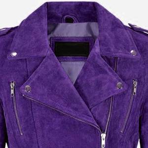 Nuevas Chaquetas Moradas Personalizadas con Logotipo RTS para Mujer, Chaqueta Vintage para Invierno, Abrigos de Cuero de Alta Gama, Chaqueta Bomber Genuina, Estilo Urbano - Product Image 5