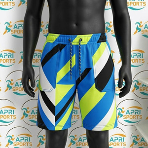 Shorts de sport pour hommes à séchage rapide pour la course à pied, l'entraînement, avec logo personnalisable, poches latérales, vêtements de sport, vêtements de fitness, entraînement - Product Image 5