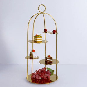 Soporte metálico para servir chocolate de uso diario, decorativo para mesa, para galletas, dulces, frutos secos. - Product Image 2