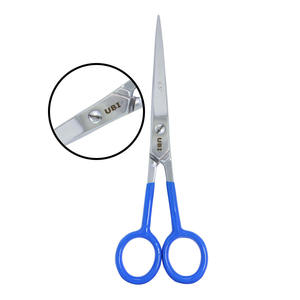 Ciseaux de coiffure professionnels UBI 6,5 pouces à lame tranchante en acier inoxydable 4Cr13 pour droitiers, manche en acier pour barbiers et salons - Product Image 1