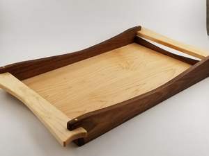 Plateau de service et de rangement en bambou pour la maison, finition polie, personnalisable, passe au lave-vaisselle, pour une utilisation dans le salon - Product Image 3