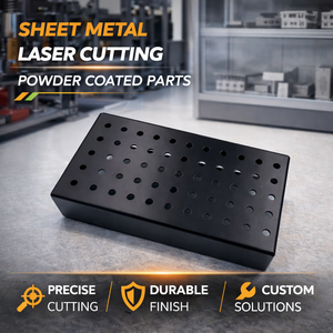 Pièces découpées au laser en tôle, revêtues de poudre, avec épaisseur personnalisée de 0,1 mm à 12 mm et tolérance de précision de 0,01 à 0,05 mm - Product Image 3