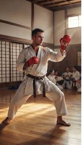 Gants de combat robustes pour arts martiaux - Protège-mains intégraux pour karaté et taekwondo - Product Image 2