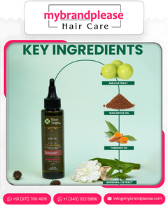 Huile capillaire Eclipta Alba |   Huile à base de plantes Bhringraj pour la force et les soins des cheveux, produits en vrac - Product Image 4