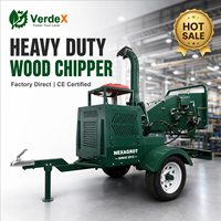 Broyeur de bois à essence NEXAGROT 22HP, type tracté par tracteur hydraulique, certifié CE pour une utilisation en ferme et en jardin