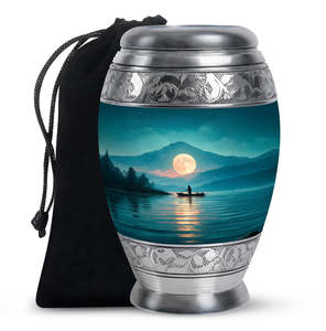 Urna Funeraria de Aluminio con Detalles Decorativos para Funerarias y Tiendas de Artículos Conmemorativos - Product Image 6