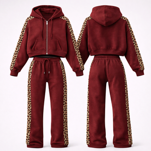 Factory wholesale mens tracksuit custom logo jogging <b>suit</b> sportswear sweat <b>suit</b> export bulk supplier - Product Image 2