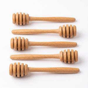 Cuchara de Madera Natural Premium para Miel, Ecológica, para Tarro (Logotipo Personalizado), Diseño Clásico, Duradera, Venta al Por Mayor - Product Image 3