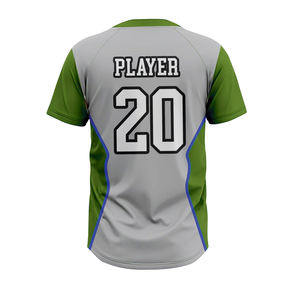 Conjuntos de Uniformes de Béisbol/Sóftbol para Adultos, Ropa Deportiva Transpirable de Manga Corta, Estampada, Tallas Grandes, Personalizable OEM - Product Image 4