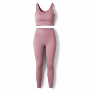 Conjunto Deportivo de Alta Calidad para Mujer, Ropa de Yoga, Ropa Deportiva, Ropa Atlética, Transpirable, Conjuntos de Yoga Morados para Gimnasio, Fitness para Mujer - Product Image 5