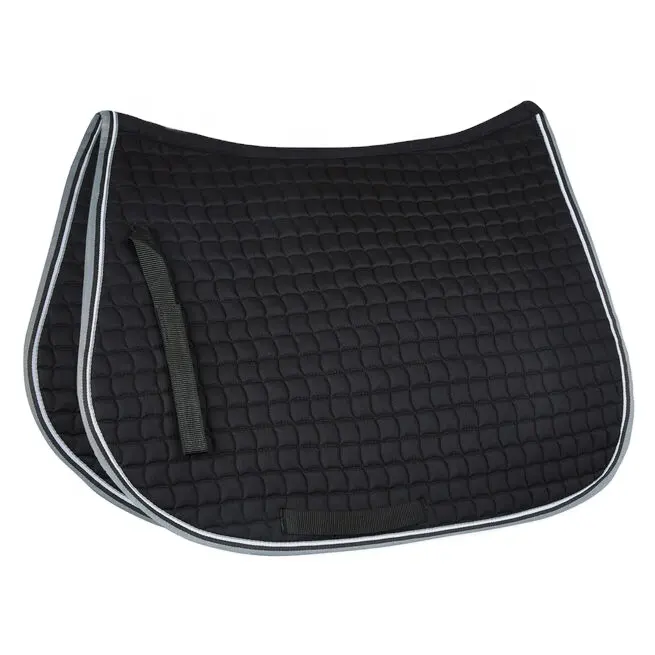 High Quality English horse equestrian 100% Cotton dressage western full saddle pad padded.