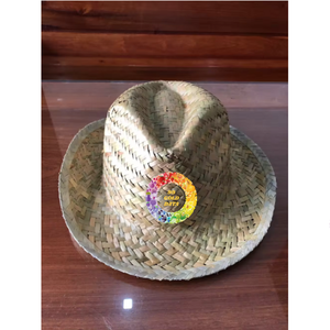 Nice design Farmhouse style natural <b>straw</b> <b>hats</b> for men cowboy <b>hats</b> <b>straw</b> handwoven western <b>straw</b> <b>hat</b> from Vietnam - Product Image 3