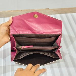 Portefeuille long en cuir véritable fait main avec motif floral en relief, style bohème, fermeture pliante, pour femme, usage quotidien - Product Image 4
