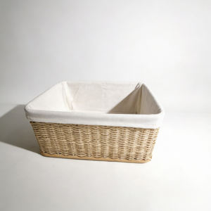 Cesta de Almacenamiento Rectangular Clásica Lea Design International, Diseño Limpio y Acogedor - Product Image 3