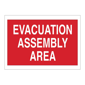Señalización de Área de Evacuación Brady - Tablero de Advertencia Reflectante de PVC para Sitios de Emergencia en Interiores y Exteriores - Product Image 2