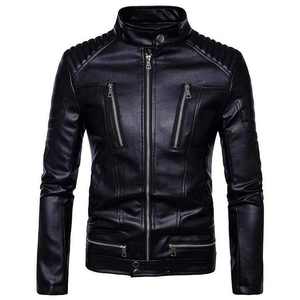 Custom Design Zipper <b>Leather</b> Biker Fashion <b>Jacket</b> Genuine <b>Leather</b> <b>Jackets</b> Motorcycle Men <b>Leather</b> <b>Jacket</b> for Men MADE BY HAIDIIII - Product Image 1