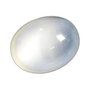 Piedras Preciosas Sueltas de Piedra Lunar Blanca Natural de Alta Calidad, Corte Ovalado, Pulimentadas, con Juego de Color Iridiscente, Certificadas por Terceros para Joyería - Product Image 3