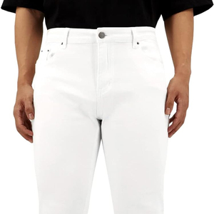 Pantalones Vaqueros Acampanados para Hombre con Logotipo Personalizado, de Color Sólido, Estilo Urbano Holgado, Hip Hop, en Oferta - Product Image 3