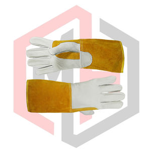 Gants de soudage TIG renforcés en cuir de chèvre, gants de travail robustes et durables, résistants aux déchirures, anti-coupures, anti-chaleur, anti-statiques, ignifuges - Product Image 6