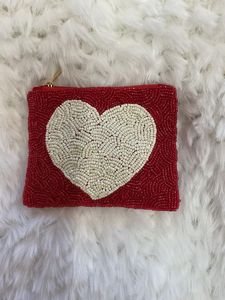 Magnifique sac à main brodé à la main avec perles pour transporter des pièces de monnaie, de l'argent liquide et de petits objets - Product Image 4