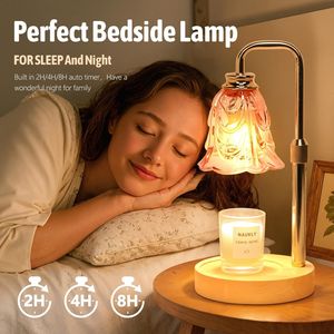 Electric Candle Warmer Lamp with <b>Timer</b> Dimmable and Adjustable Height 2 Bulbs for Jar Candles Wax Warmer 2 Ho - Product Image 2