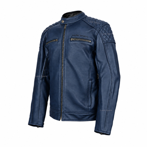 Plus Size Custom Genuine Cowhide Leather Abrasion Resistant Heavy Duty Breathable Protective Street Bikers <b>Motorcycle</b> <b>Jacket</b> <b>Men</b> - Product Image 1