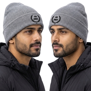 Custom Premium Knitted <b>Winter</b> <b>Hat</b> Soft Warm Fabric Stretchable Cuff Comfortable Fit Casual Outdoor Headwear Daily Fashion <b>Men</b> - Product Image 5