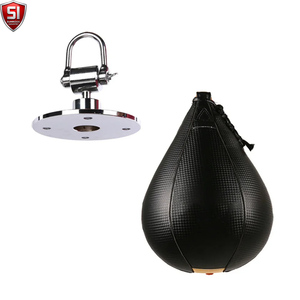 Ballon de vitesse de boxe suspendu en cuir PU, ballon de réflexe de boxe, sac de frappe anti-stress, équipement de boxe - Product Image 5