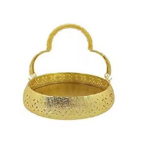 Panier organisateur en métal, panier cadeau, panier de rangement pour fruits et pain, panier d'emballage cadeau pour la cuisine - Product Image 2