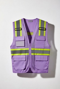 Men's Lightweight Durable Construction Work Safety Vest Men's Security Protection Duty Work Vest - Product Image 3