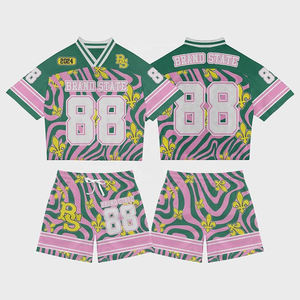 Camisetas de Fútbol Americano Retro Personalizadas al por Mayor, Estilo Urbano, Sublimación de Alta Calidad, Malla Transpirable, Corte Holgado - Product Image 6