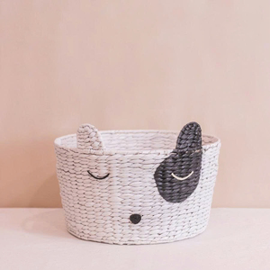 Modern Water Hyacinth Dog Cat Storage <b>Basket</b> Cute Animal Organizer Toy <b>Basket</b> Kids Nursery Home Decorative <b>Basket</b> Factory - Product Image 1