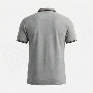 เสื้อโปโลผู้ชายผ้าฝ้ายคุณภาพพรีเมียม ออกแบบเองได้ แขนสั้น คอตั้ง เสื้อผ้าลำลอง สีสันปรับแต่งได้ ชุดออกกำลังกาย - Product Image 2