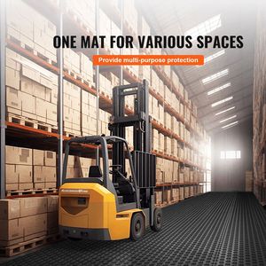 Dalles de garage emboîtables 12 x 12 x 0,53 pouces, lot de 50, antidérapantes, texture double face, revêtement de sol de garage, revêtement de sol en plastique pour - Product Image 6