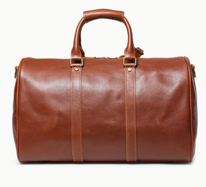 Leather Duffel <b>Bag</b> Vintage Travel Gym Weekender Overnight <b>Bag</b> Large Capacity Zipper Shoulder Handbag Brown 44cm x 23cm x 27.5cm - Product Image 3