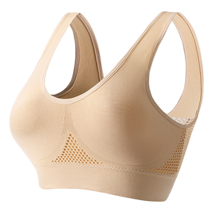 Sujetador Deportivo Negro de Alta Sujeción para Mujer, con Paneles de Malla y Almohadillas Extraíbles, Transpirable y de Secado Rápido, Ideal para Gimnasio y Fitness - Product Image 2