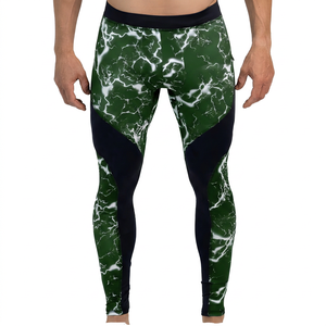 Leggings de Compresión Largos para Hombre con Estampado, Cintura Elástica, Pantalones Deportivos de Spandex y Nailon - Product Image 6