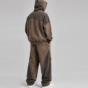 Conjuntos de chándales para hombre de primera calidad, tela gruesa, sudadera con capucha y pantalones, precios al por mayor, nuevo diseño, chándal a la moda. - Product Image 2