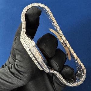 Black Ocean Jewels A.P. Reloj de Pulsera de Lujo para Hombre, de Acero Inoxidable, con Diamantes Moissanite Baguette, Estilo Hip Hop, Analógico, Automático - Product Image 4