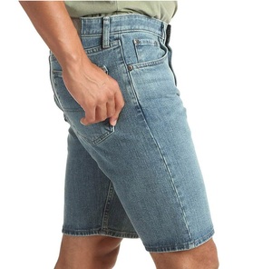 Shorts en jean délavé à imprimé droit, coupe ajustée et confortable, style été, vente en gros, faible MOQ - Product Image 5
